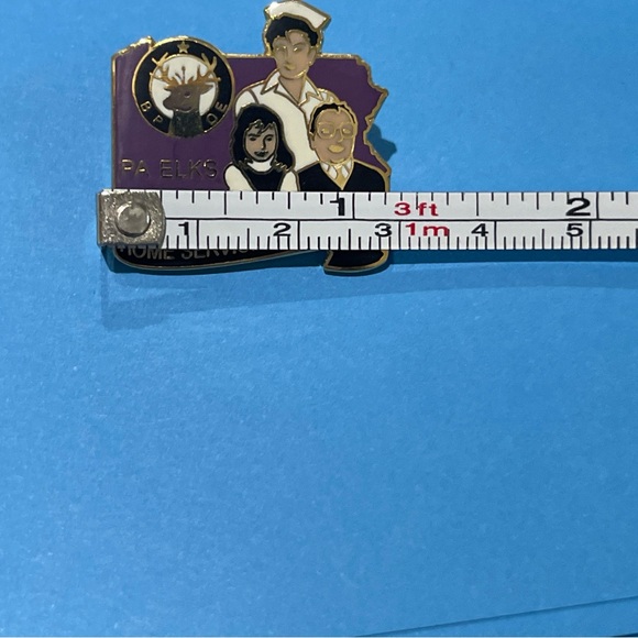 BPOE PA Elks Home Service Supporters Enamel Lapel Hat Jacket Pin - Picture 5 of 7